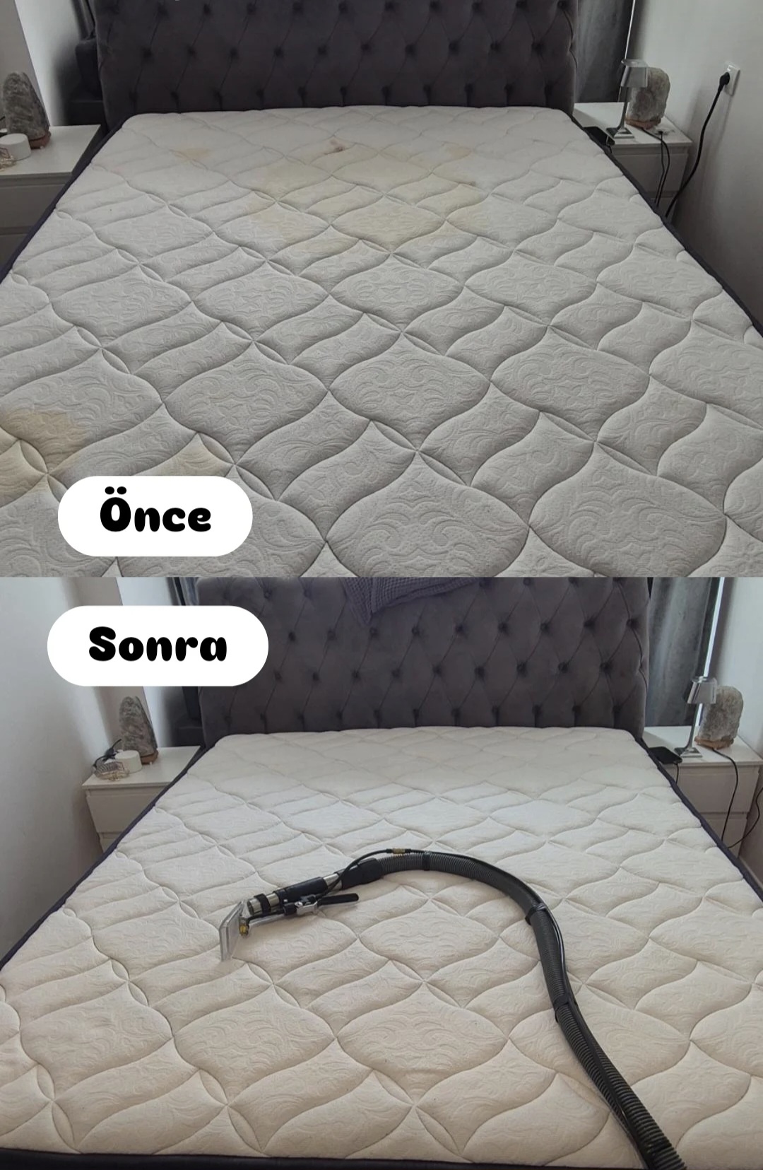 Yatak ve baza başlık yıkama